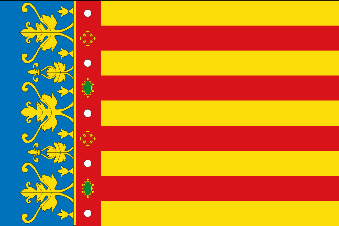 The flag of Valencia