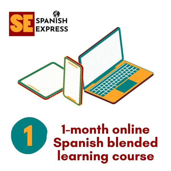 1 month online spanish blended learning course