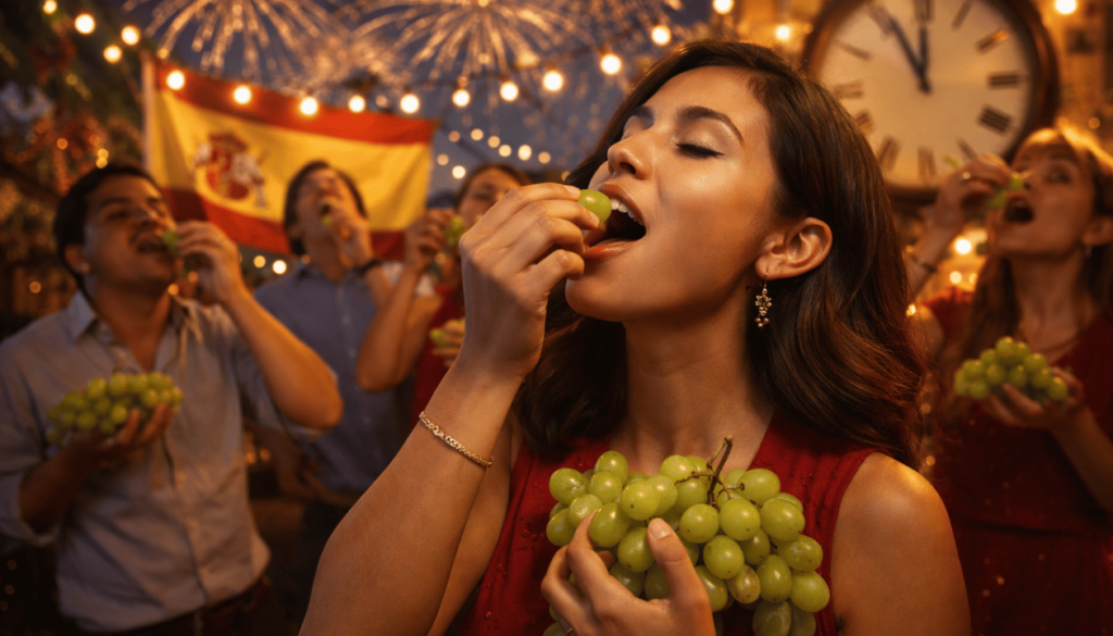 3) Midnight grapes: a Spanish tradition adopted across Latin America