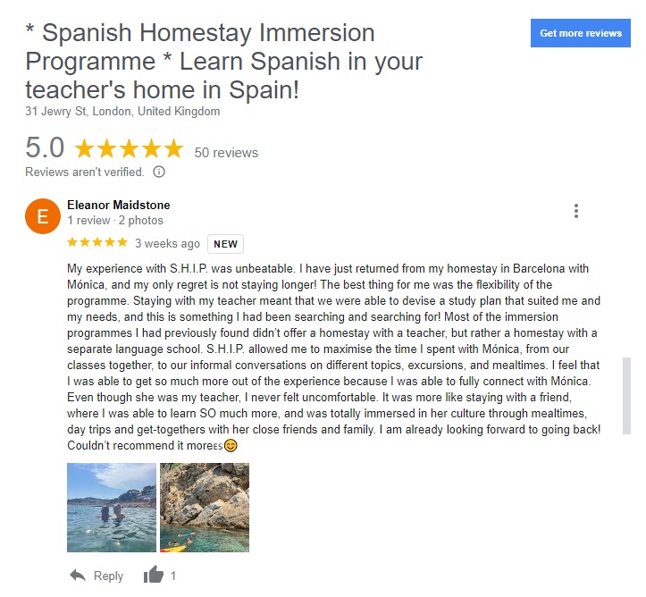 Eleanor Maidstone Review on Spanish Express
