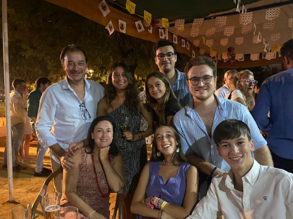 Whole family in Seville