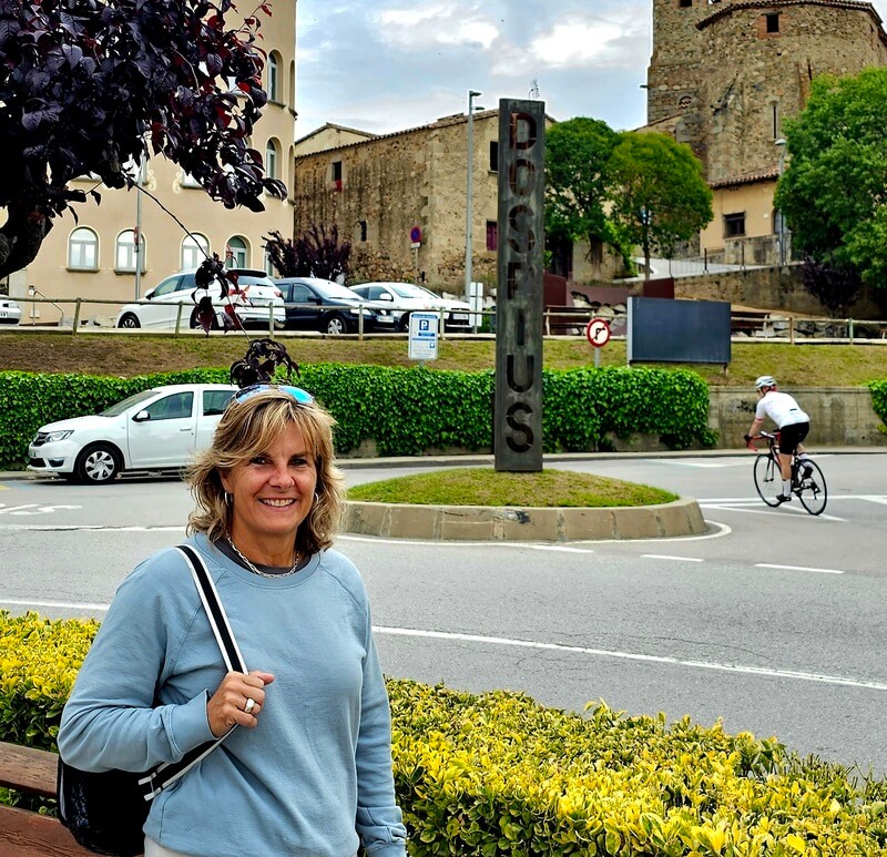 50+ woman take a walk in Dosrius, Barcelona, Spain, while on a Spanish immersion course