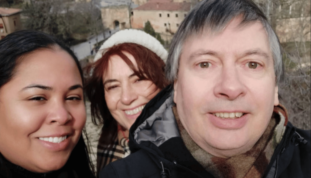 Burgos with Marisol and Alberto