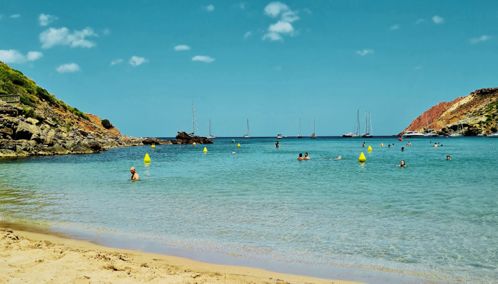 Swim alone in Cala Macarella