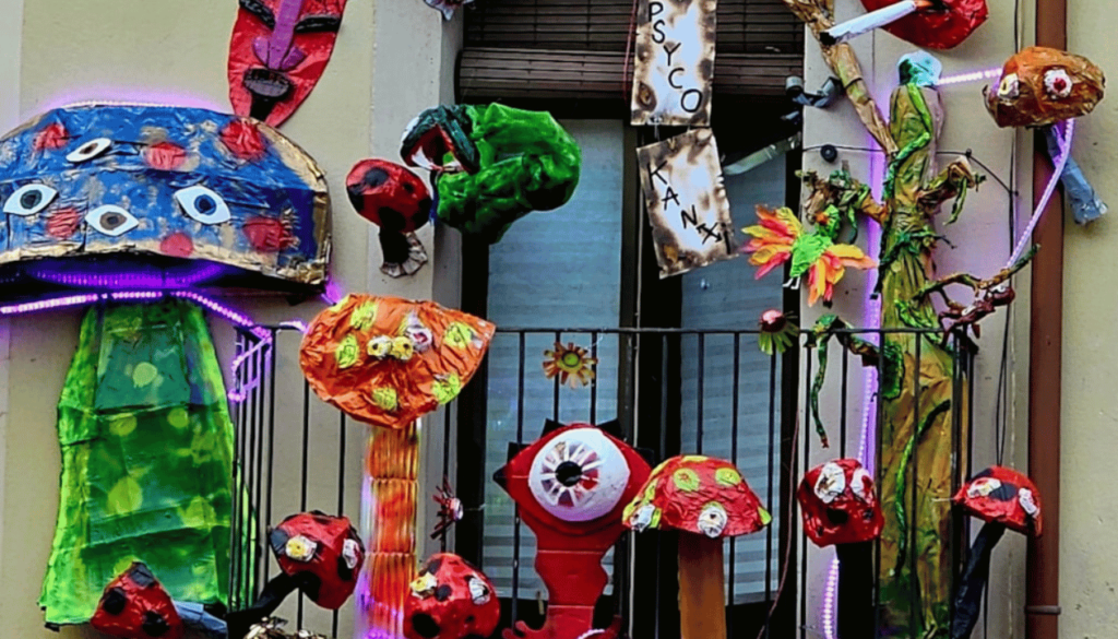 Fallon and Monica at Providència – Festa Major-Inspired Accommodation Décor, Barcelona