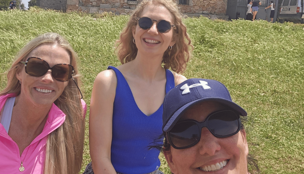 Karen, Monica, and Riona at Dosrius - Parc del Montnegre i el Corredor
