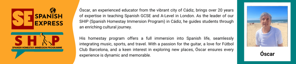 Oscar- Spanish Teacher in Cadiz