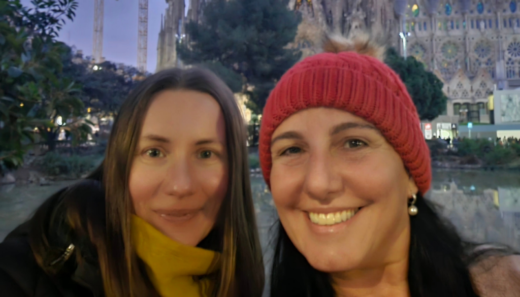 Dana at Sagrada Familia