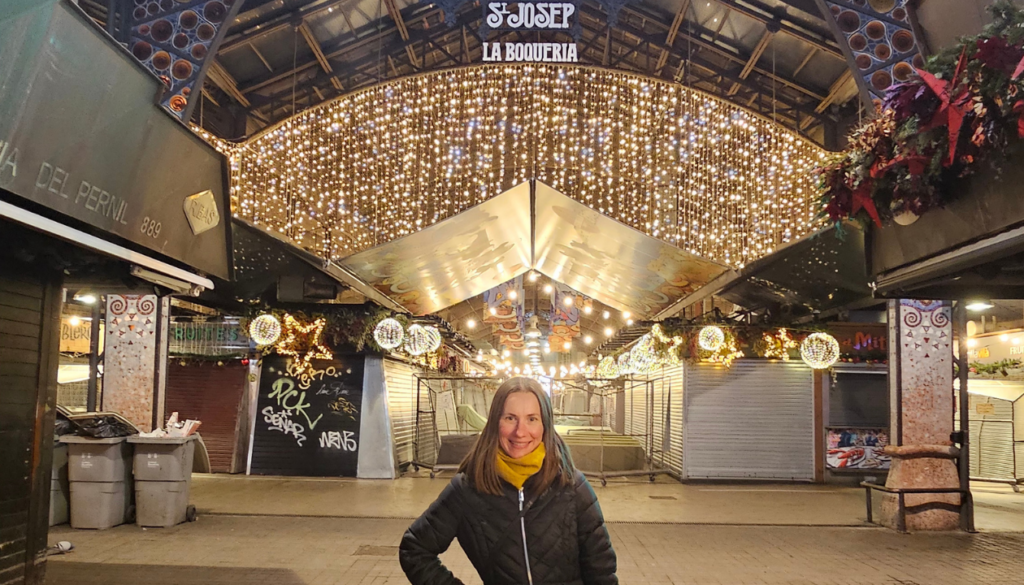 Dana at La Boqueria Market
