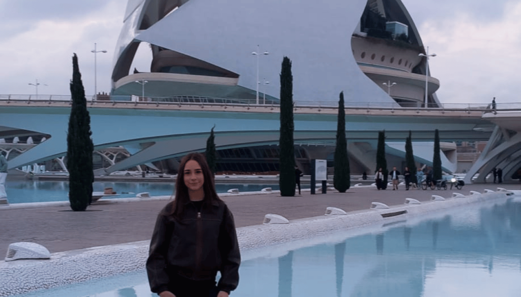 Sophie at the City of Arts and Sciences