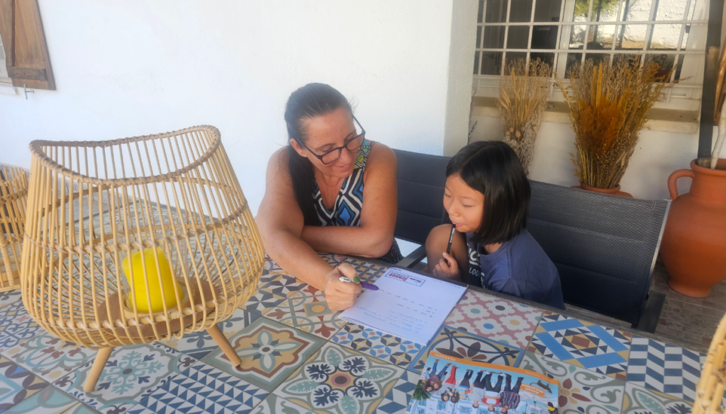 Morning Spanish Class at Home