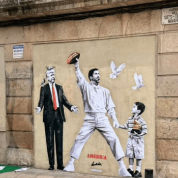 Bad Bunny Graffiti in Barcelona Spreads a Powerful Message of Peace